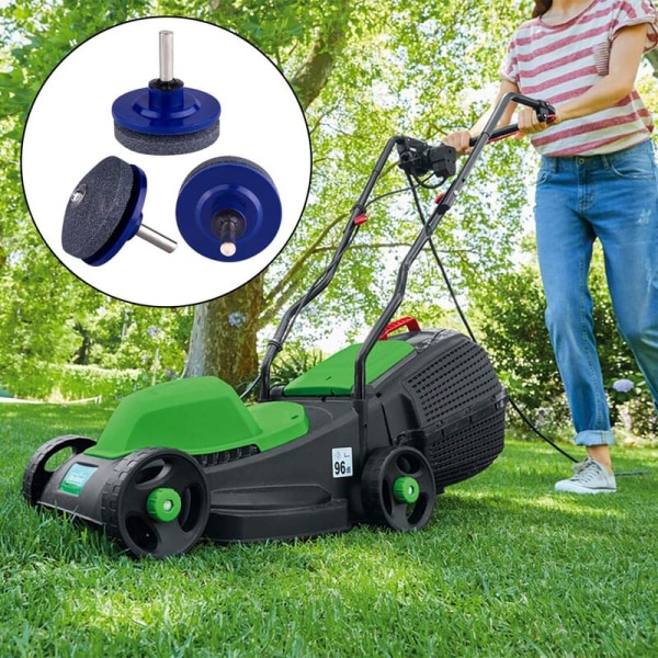 4 st Whetstone Sharpener - Slitstark blåslipare Sliphuvud Gräsklippare Bladslipare Praktiskt verktyg