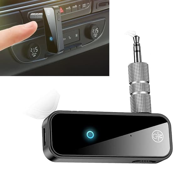 Bluetooth 5.0 Receiver 3.5mm Interface 2 i 1 AUX Adapter Musik Transmitter Receiver til Computer TV Projektor Højttaler Hovedtelefoner