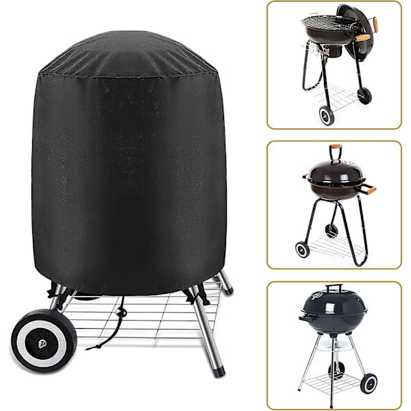 Runde grillovertræk Dækselovertræk Grillovertræk Bbq Grillovertræk Havekulgrill 7070cm
