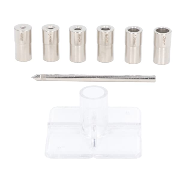 8 stk. Selvsentrerende Drill Jig Sett 6 Størrelser Legert Stål Foring Bor Bit Guide Punch Sett