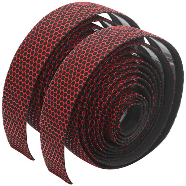 Anti-slip elastisk cykelstyr tape sort rød