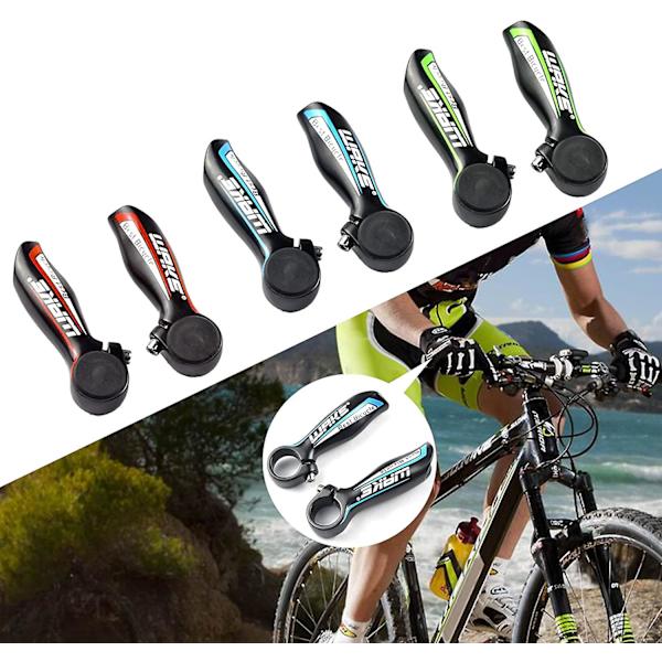 1 par cykelstyr ender 22,2 mm, blå