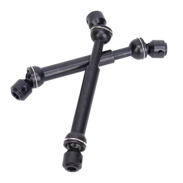2 stk Sorte Metal CVD Drivaksel Tilbehør til Axial SCX10/CC01/D90/D110 1/10 RC Bil Sort(88-113mm)