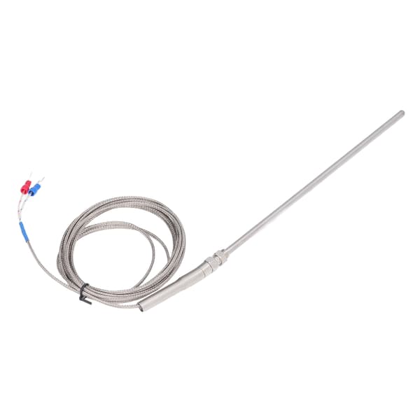 K Type Termoelement Temperaturprobe i Rustfrit Stål 200mm 3m