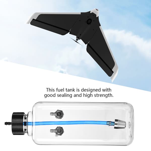Transparent brændstoftank 500ml til 50-70CC RC-fly