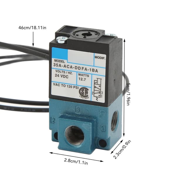 Enkel Magnetventil 1 8 Tommer 35A ACA DDFA 1BA DC24V Stærk Strøm Pasform Markeringsmaskine