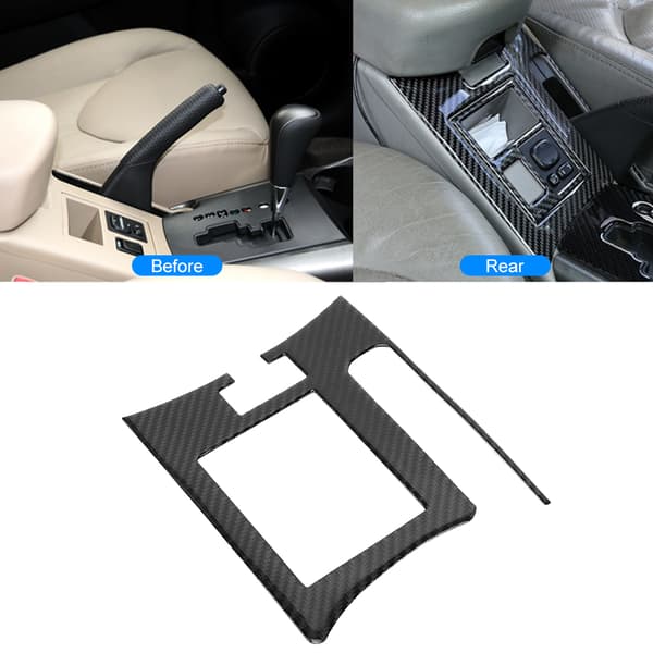 Kulfiber Håndbremsegreb Panel Trim Passer til Toyota RAV4 06-12