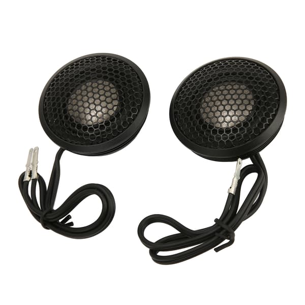 2 stk. Bil Højttaler Diskant Hifi Sort Kompakt Struktur 150W Dome Diskant med Base til Alle Bils Lydsystemer