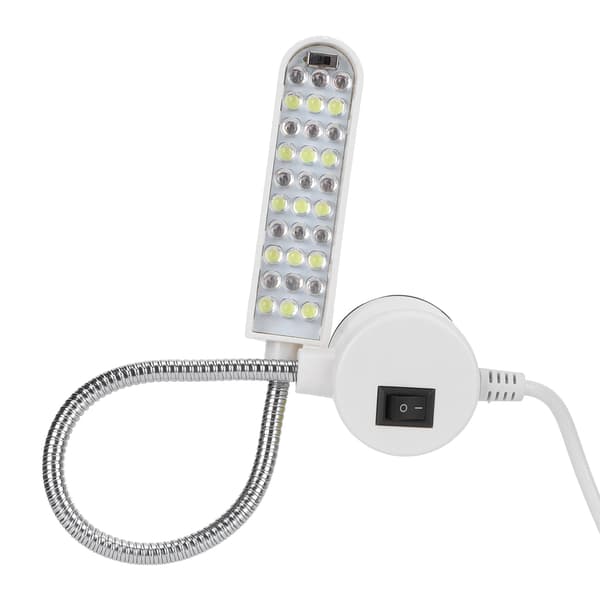 30 LED Magnetisk Base Arbeidslys Halslys US Plugg AC 110-250V