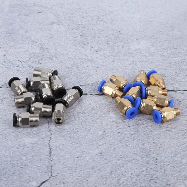 20-pack Pneumatiska Bowden-kopplingar PC4 M10 PC4 M6 för 3D-skrivare