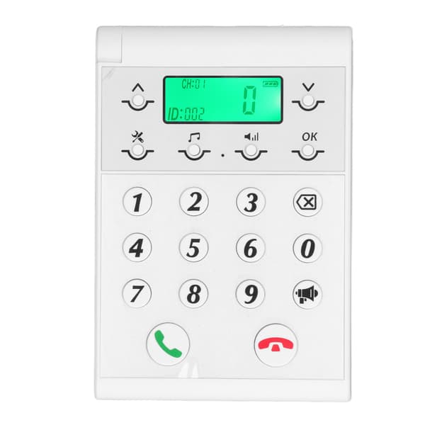 Trådløs Intercom Telefon 1000m Rækkevidde Klar Opkald Smart Netværk Håndfrit Intercom System Vært Hvid