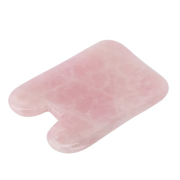 Professionel Rose Quartz Ansigtsmassage Gua Sha Værktøj Bærbart Skrabebord