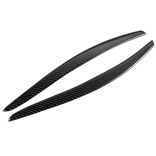 Par strålkastare ögonbryn trim kolfiber ögonlock skydd dekal passar 3-serien Coupe E92 06-12