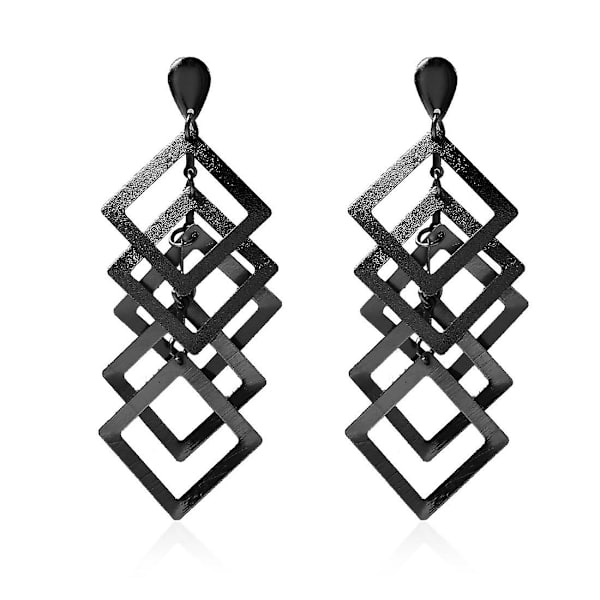 Örhängen Diamond Stud Modesmycken B2267 black