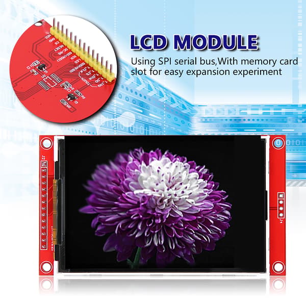 3,5 tommer TFT LCD-skærmmodul 480x320 SPI Seriel ILI9488 HD Elektronisk tilbehør