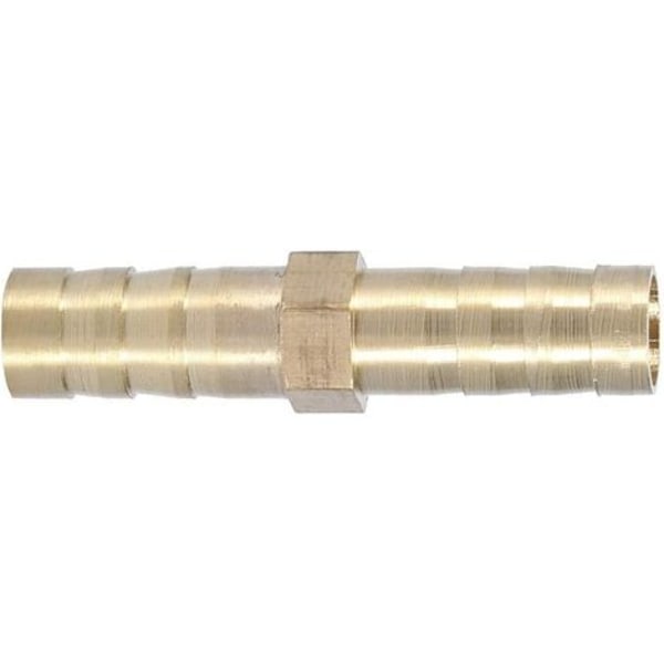 Modhager lige konnektor, tovejs messing lige slangeadapter Slangefitting Ledslange (8 mm 4 stk)