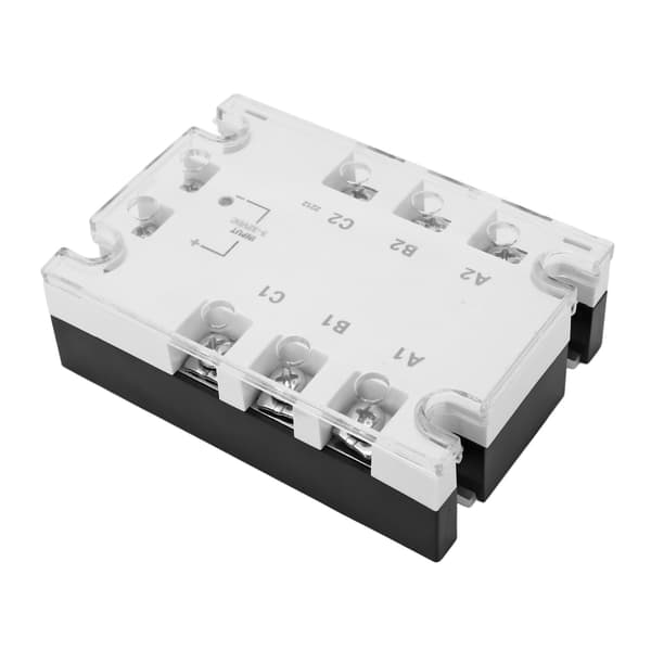 3-faset solid state relæ hvid støjfri anti-chok pålidelig DC til AC solid state relæ 3-32VDC 24-480VAC 10A