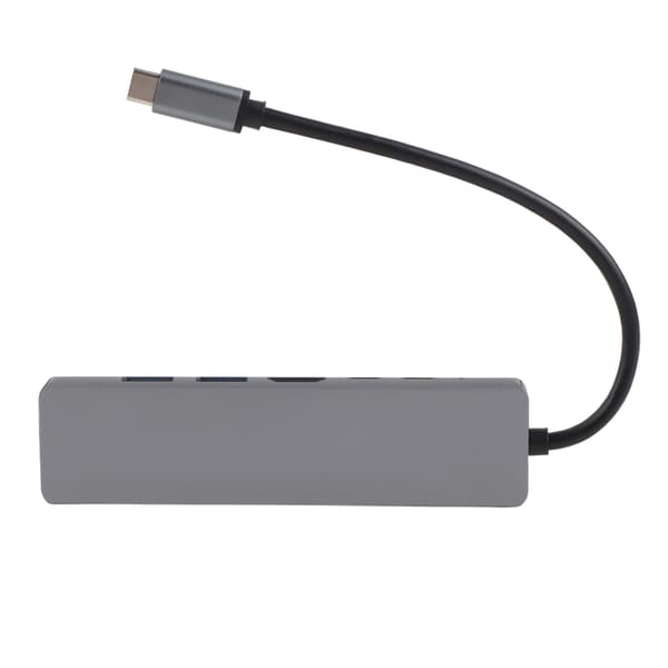 USB C Hub 6 i 1 PD Snabbladdning 87W Multifunktionell Typ C till HDMI USB 3.0 Ethernet USB Splitter