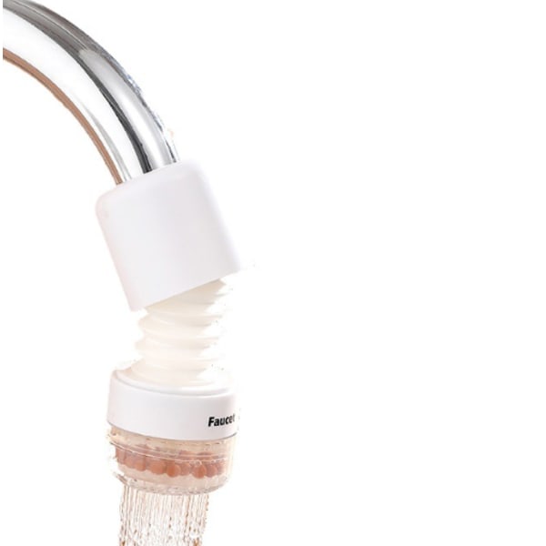 Universal Kökskran Anti-Stänk Vattenförlängning Kranfilter (Basic Model - Vit),