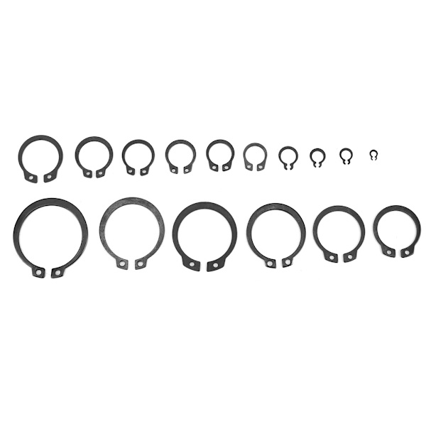 Snap Lås Ring Sortiment Sæt 150 Stk 18 Størrelser 3mm til 32mm