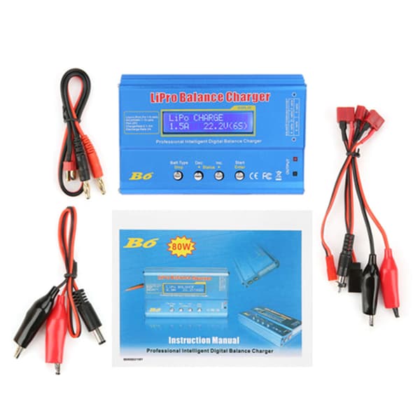 80W Digital LCD Balansladdare för LiPo NiMH RC-batterier