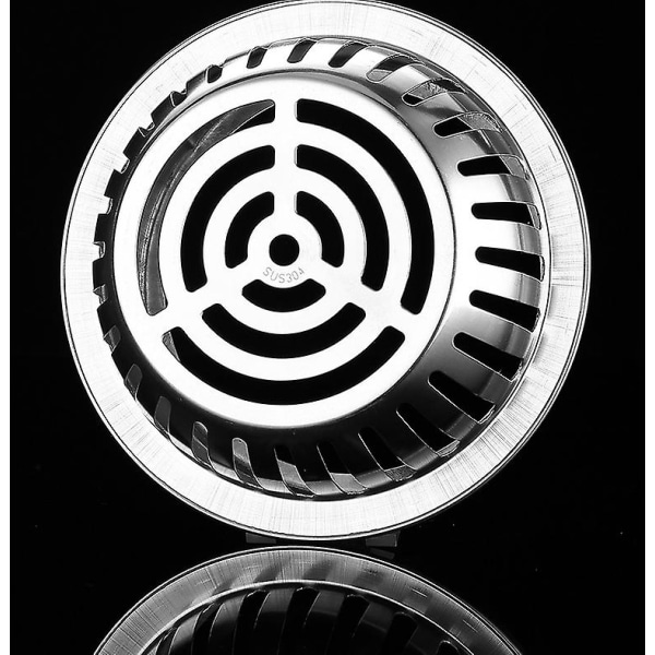 Gulvafløb i metal, plug-in type, konveks (110 mm)
