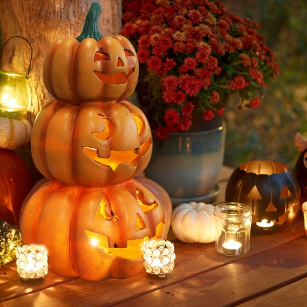 Lysande LED Pumpa Halloween Party Dekor Inomhus Utomhus Belysning