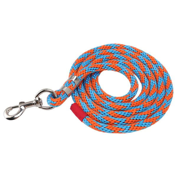 13ft Multifunktionellt Hästkoppel Rep Blå Orange Stark Legering Stor Krok