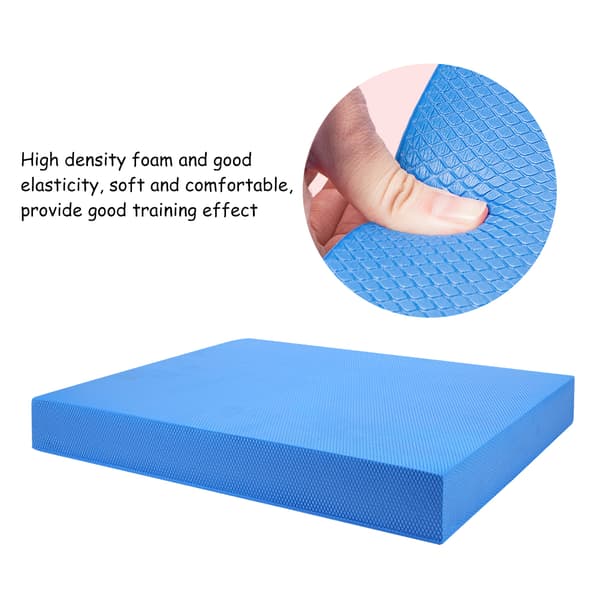 Blå Yoga Balanskudde Vadderad Midja Magträning Matta Utrustning