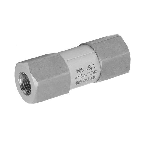 304 Rustfrit Stål Hex Bypass Kontraventil Høj Temperatur Trykbestandig 1/8in BSPP