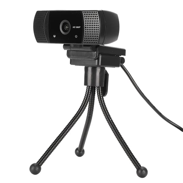 USB Webcam HD Indbygget Mikrofon Desktop Videokonference 1080P Digitalkamera Sort