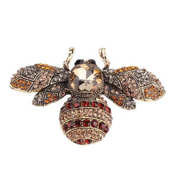 Retro Bi Legering Brosch Strass Kappa Kostym Kaffe Nål