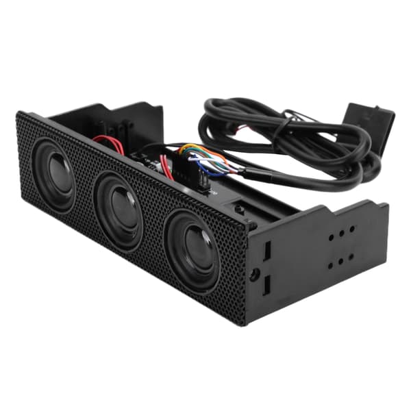 PC Frontpanel Stereo Surround Højttaler Indbygget Mikrofon 5.25in STW9005