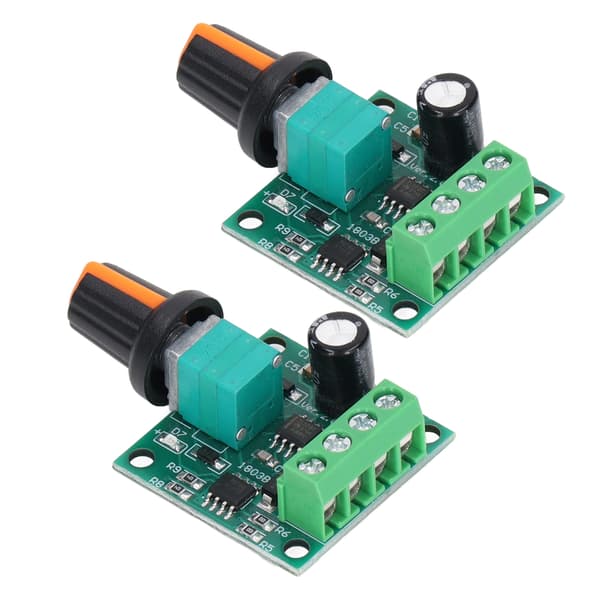 2 Set PWM DC Motor Hastighetsregulator 1.8V-12V för Fläktpump