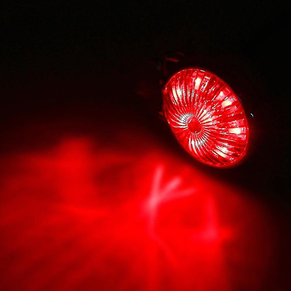 Rød 12v Led Sort Cafe Racer Baglygte Til Chopper Bobber