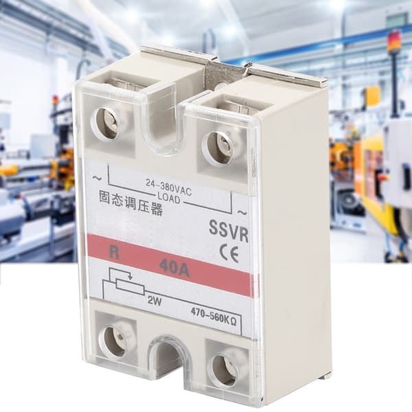 Enfaset Solid State Spændingsregulator Relæmodul Lavfrekvent SSVR-40A 24-380VAC