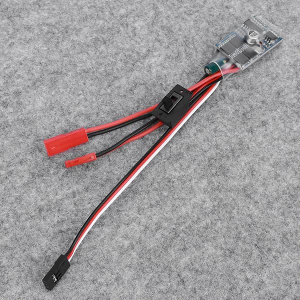 30A Dobbelveis Børstet ESC Hastighetskontroller for WPL C14 C24 B14 B24 B16 B36 RC Bil Svart