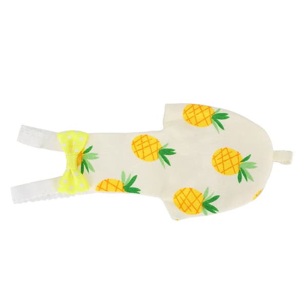 Vaskbar Kæledyrsfugleble Genanvendelig Flyvedragt til Mini Papegøje M Ananas