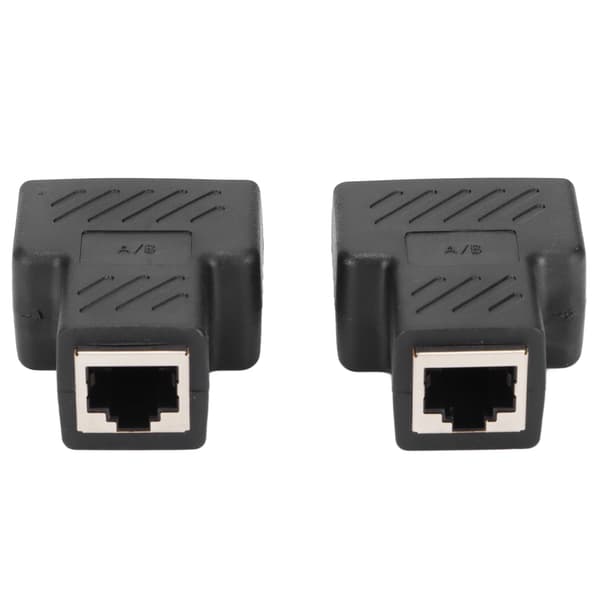 2 Port RJ45 Ethernet Splitter 1 till 2-vägs Switch för Router TV-box Kamera Dator