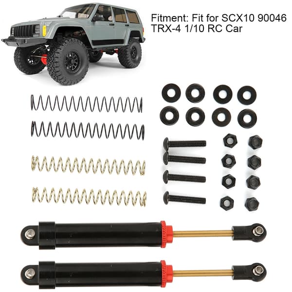100 mm støddæmper tilbehør passer til SCX10 90046 TRX-4 1/10 RC bil sort