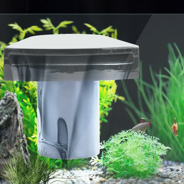 Svart 360 Graders Justerbar Akryl Akvarium Fästmunstycke Vattenflödesaccelerator Utloppskoppling