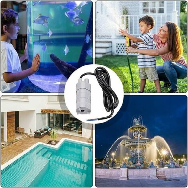 Uppopumppu, DC 12V suurvirtausvesipumppu, uppopumppu, makean veden pumppu, venepumppu matkailuautoille, lampi, akvaario, sho