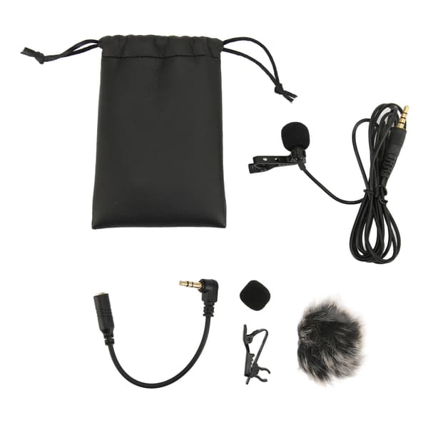 Lavalier Revers Mikrofon Professionel Støjreducerende Clip-On Revers Mic til Podcastoptagelse og Vlogging