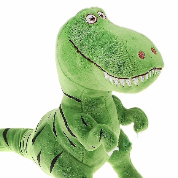 3d plysch gosedjur gosedjur dinosaurie för barn - grön, 30 cm A