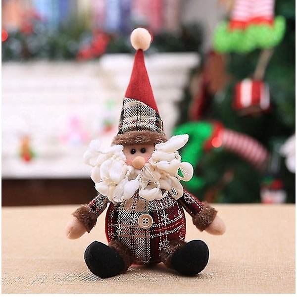 Juldocka Jultomten Snögubbe Älg Plyschleksaker Dekor Presenter Cute santa