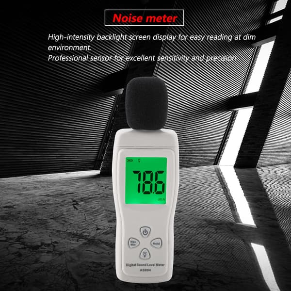 Digital lydniveaumeter - SMART SENSOR AS804, 30-130dBA overvågning