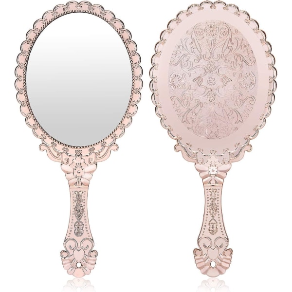 Vintage mønster håndtag makeup spejl makeup spejl
