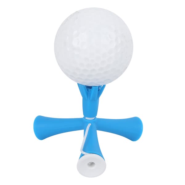Justerbar Teleskopisk Golftee med Bold, Blå