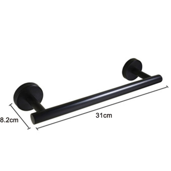 Solar model 6,5m 30 lys Sort 30cm Håndklædeholder Varm farve 304 rustfrit stål Toiletpapirholder Krog Velegnet til dig