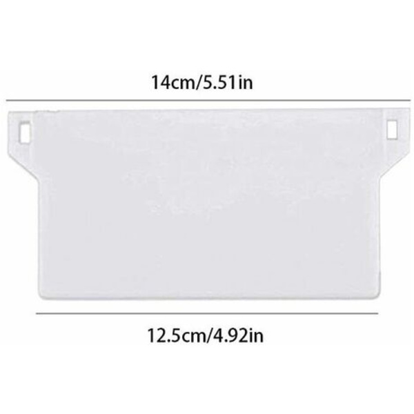 10st California Blind Viktplatta Vikt Vikt Vertikala persienner Viktplatta Blind Vertikal Lamell 127mm Vit Replaceme